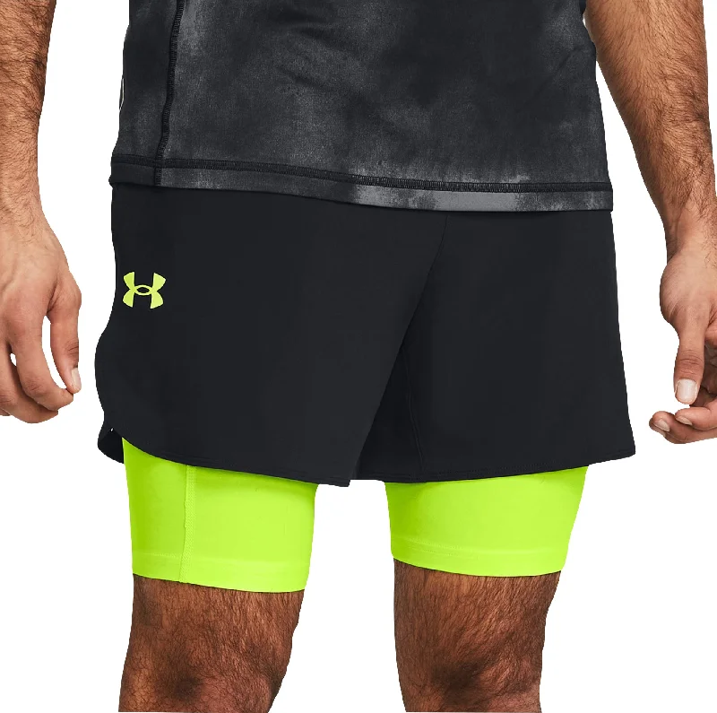 Fashion Design Under Armour Vanish Elite 2 In 1 Mens Running Shorts - Black