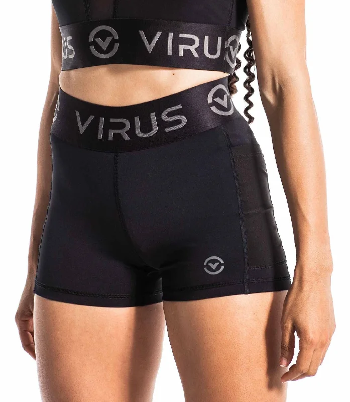 French Style VANITY SHORTS - BLACK/CHARCOAL